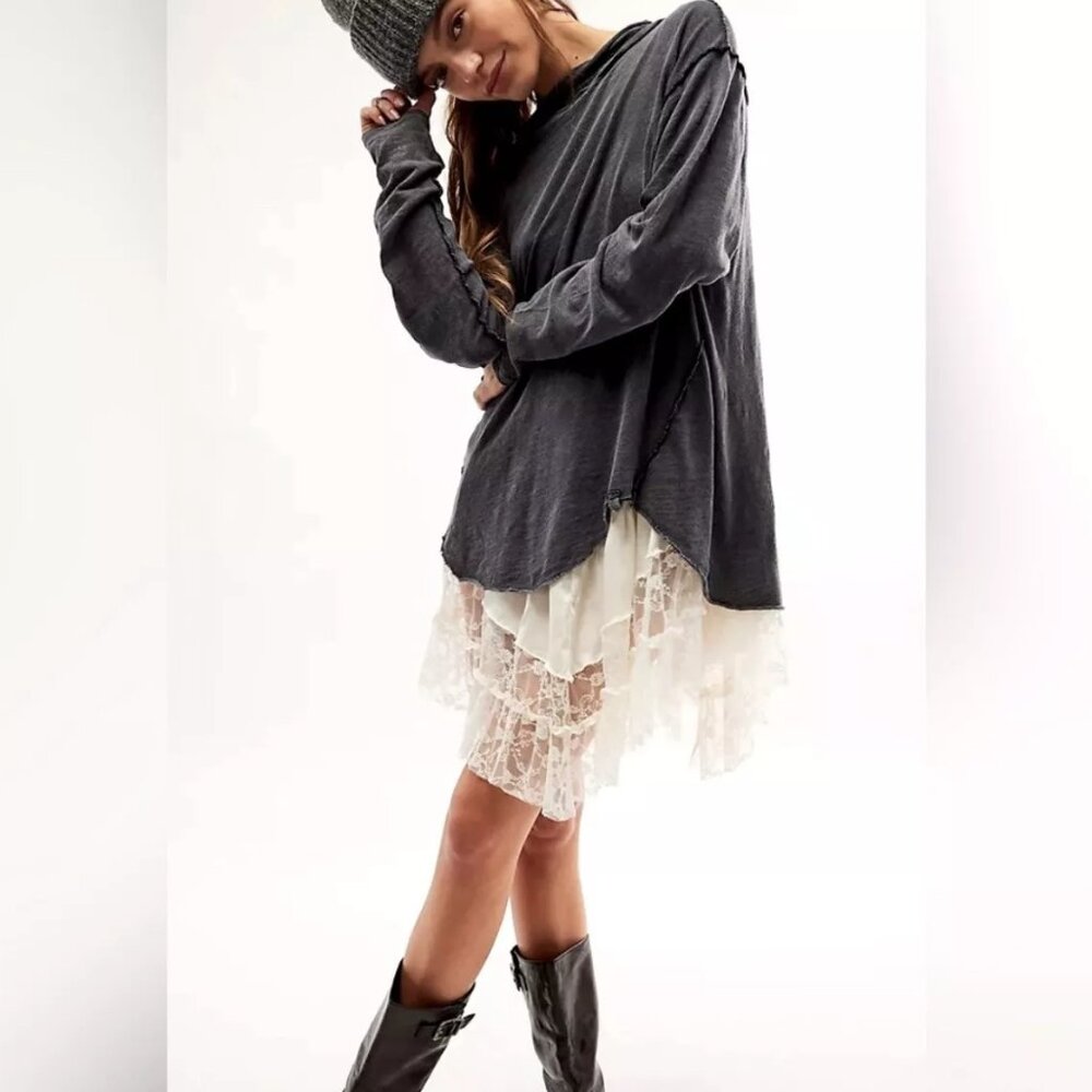 Free People Regan Long Sleeve Tee Trends w Team Posh Brat Summer Show 8/13